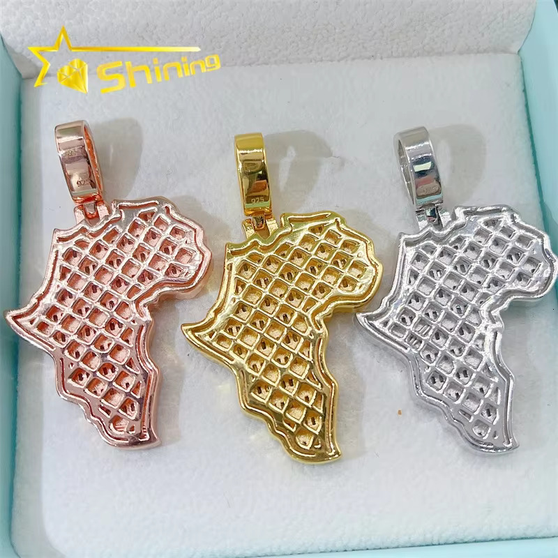 Gra Certificated Diamond 925 Sterling Silver Vvs Moissanite Pendants Men Pendant
