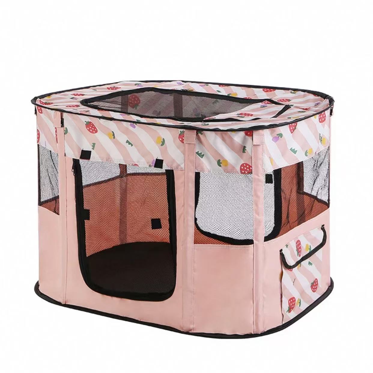 Folding Puppy Tent, Dog Cat Cage Fence, Dog Cat Nest Pet Supplies Tent, Puppy and Kitten Delivery Room Cloth