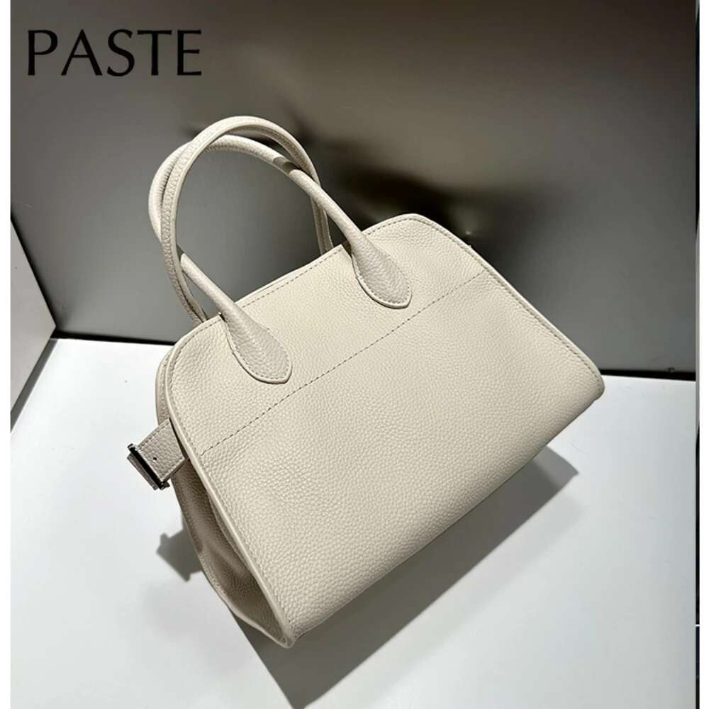 No Top Quality Same Designer Substitute Tote 2025 Genuine Cow Leather Shoulder Bag Beige Women Handbag