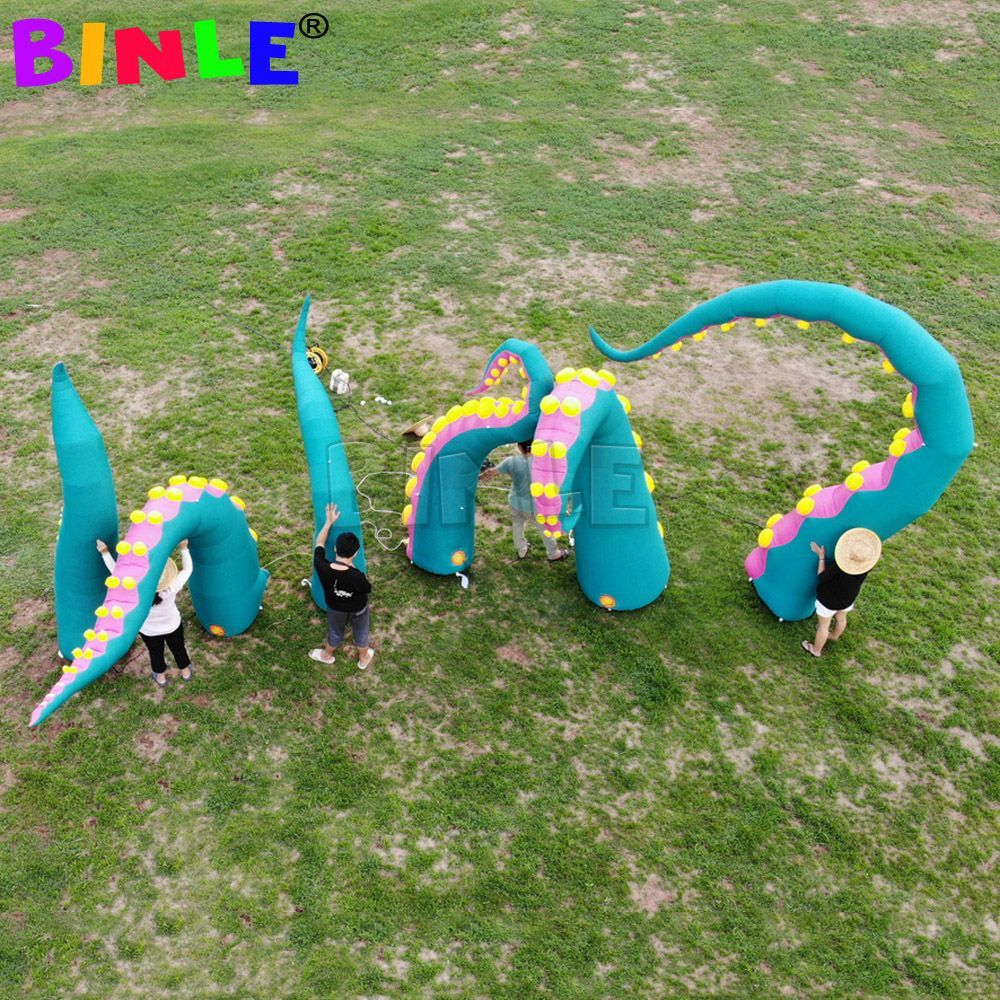 7m height (23ft) with blower Giant inflatable octopus tentacles with affordable price inflatables octopuss arm leg for Halloween decoration