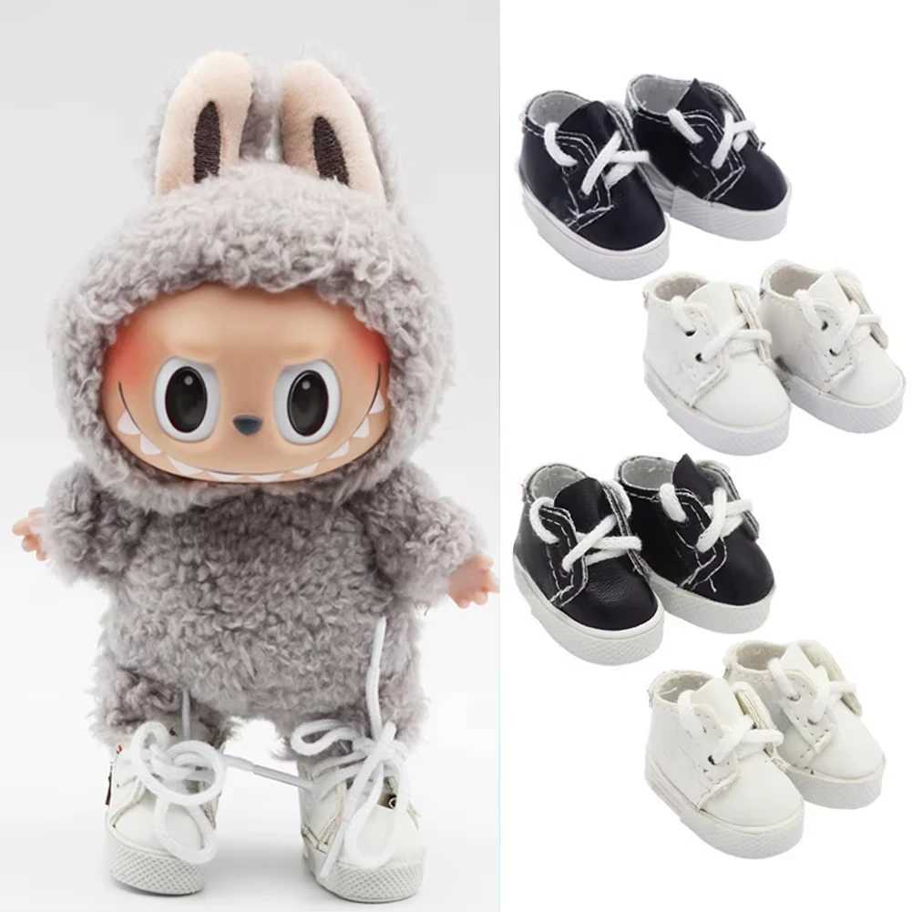 17cm Mini Plush DollS Clothes Outfit Accessories For Korea Kpop Exo Labubu Idol Princess shoes casual sneakers Clothing GiftT250306