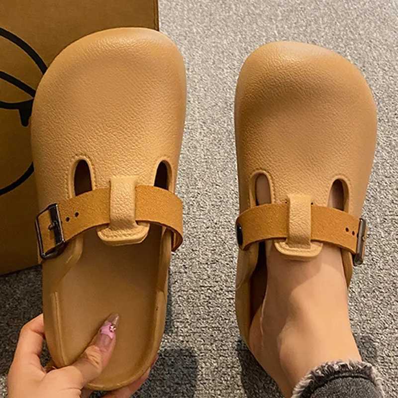 Bebealy Classic Wen s Slippers Wen Garden Shoes EVA Light Beach Sandals With Double Buckle Pool Slippers Shower Shoes Y250306