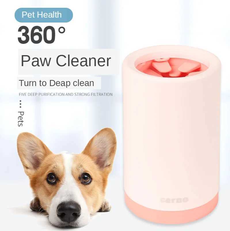 Dog Paw Cleaner Cup for Small Large Dogs Portable Outdoor Pet Foot Washer Cup Paw Cleaner Brush Soft Silicone Foot Wash Combs M250306