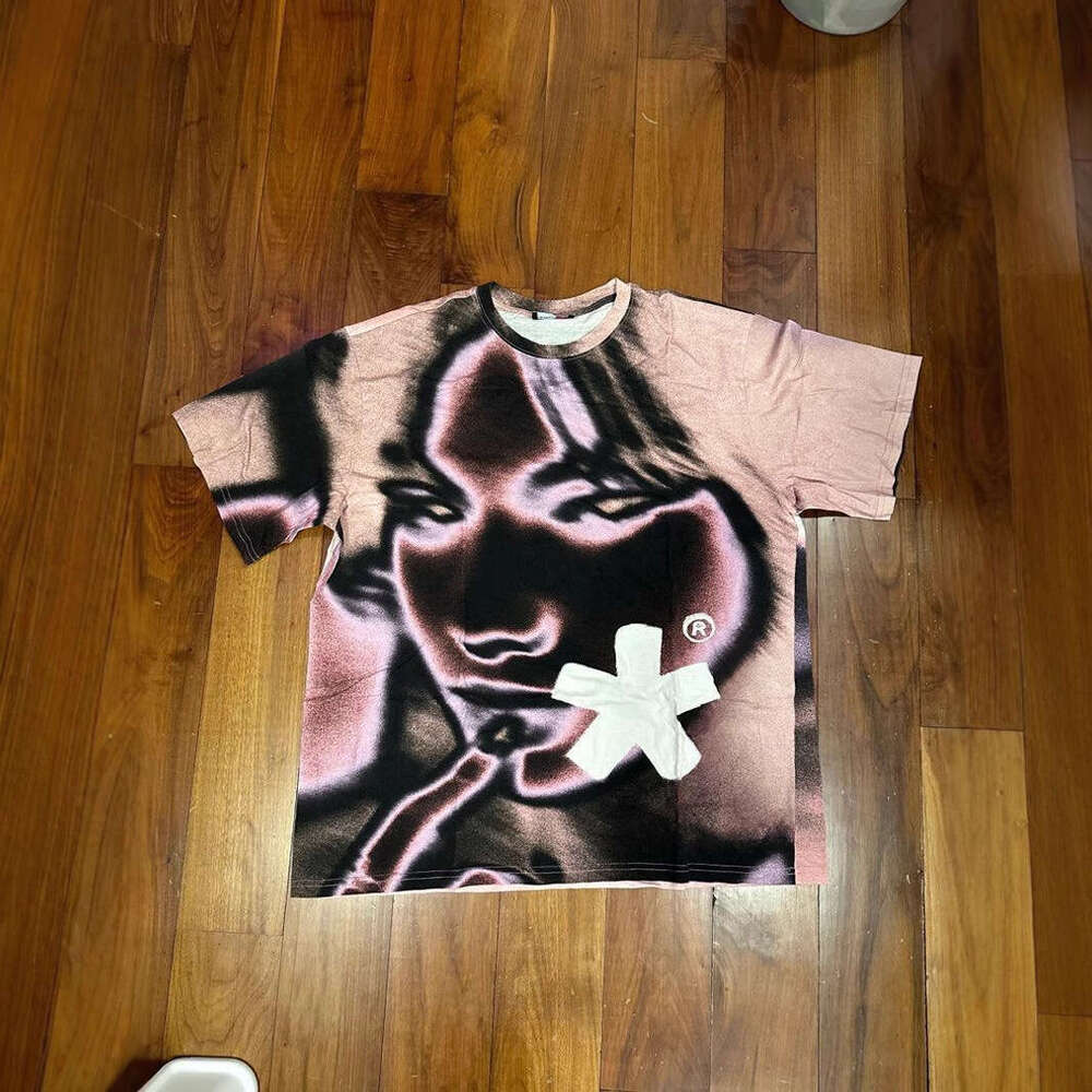 American Summer 2025 High Street Trendy Printed Versatile Short sleeved Men's and Women's Instagram Casual T-shirt
