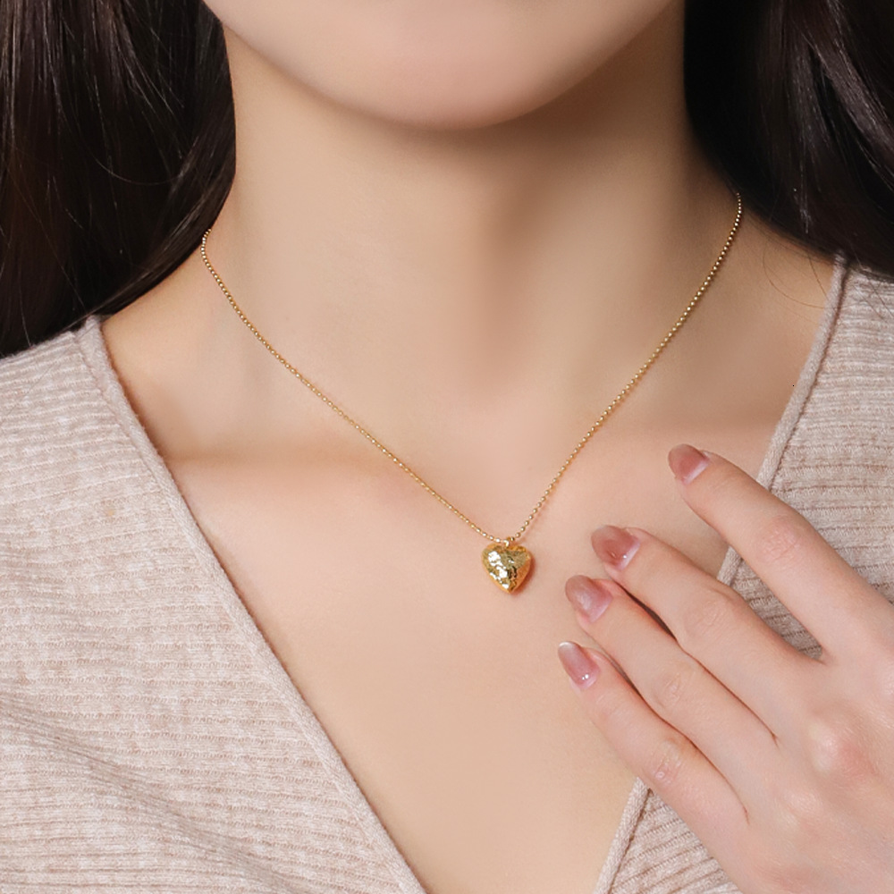 Love Pendant Necklace For Women With A High Sense Of Accessories Korea Instagram Clavicle Chain Jewelry