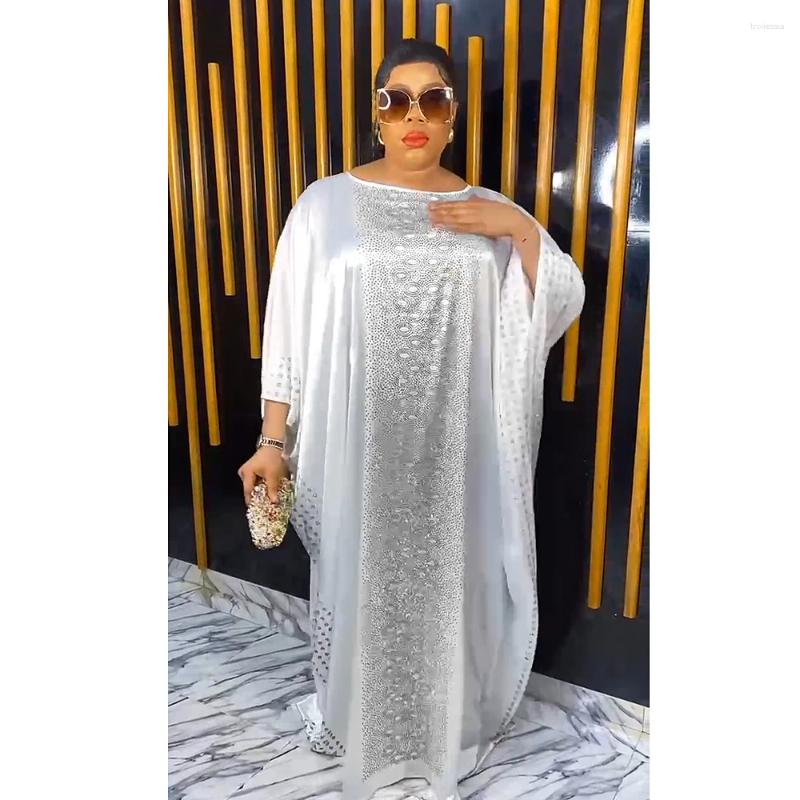 Ethnic Clothing MD Elegant Dubai Chiffon Dresses For Women Robe White Red Muslim Ramadan Abaya Dashiki Gowns Plus Size Africa