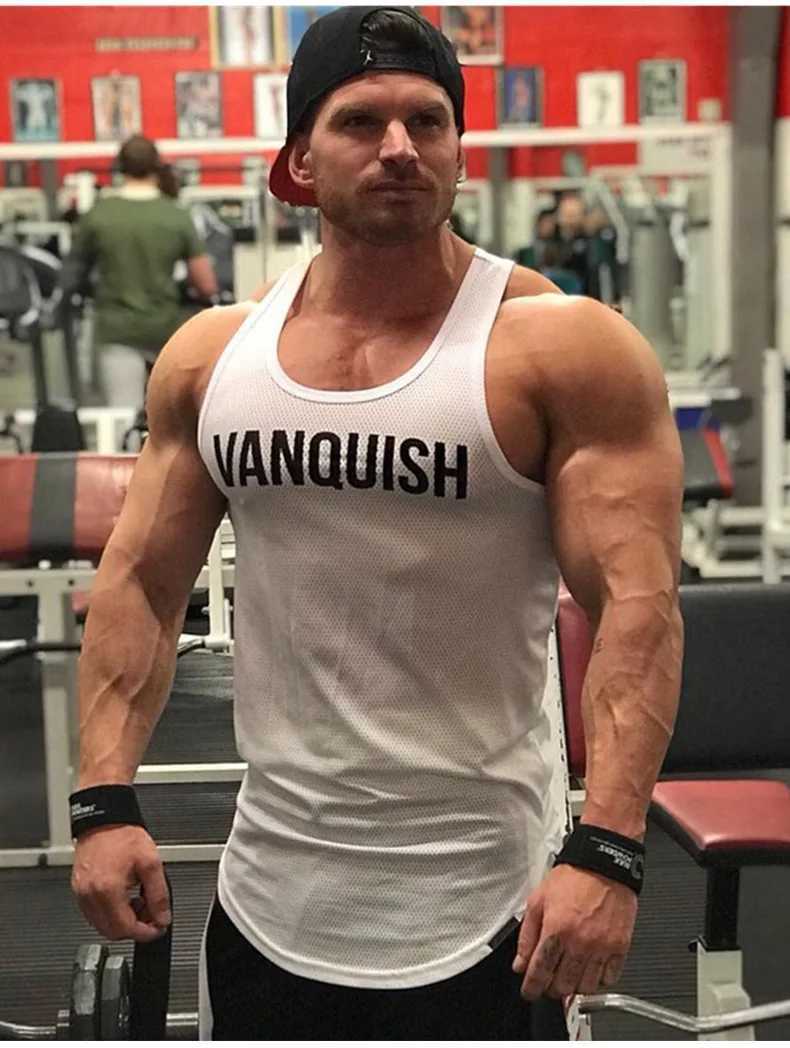 Summer new Men Vest Fashion Casual Men Clothing Sports Fitness Printed Slimming quick-dry Vest Joggers Gym Running waistcoat T250318