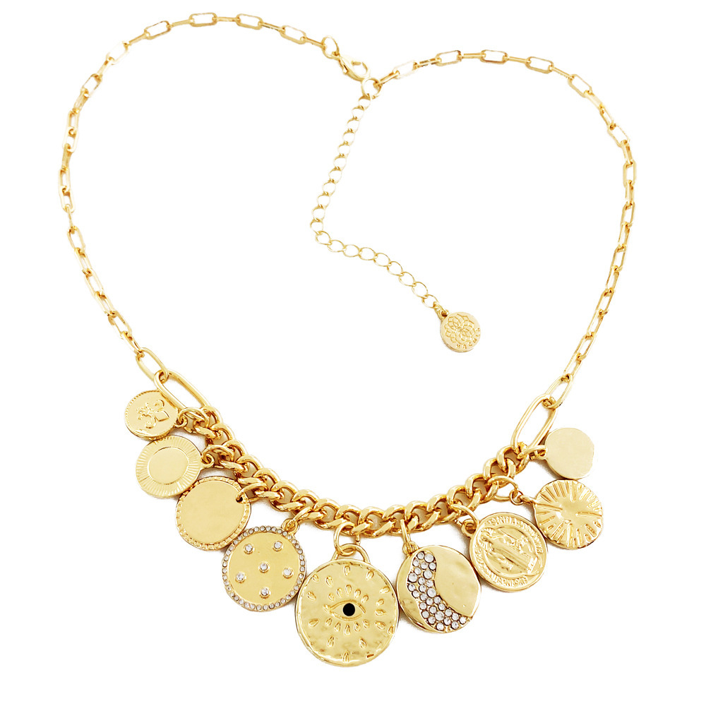Devil's Eye Pendant Collarbone Necklace Collar Women's Designer Jewelry