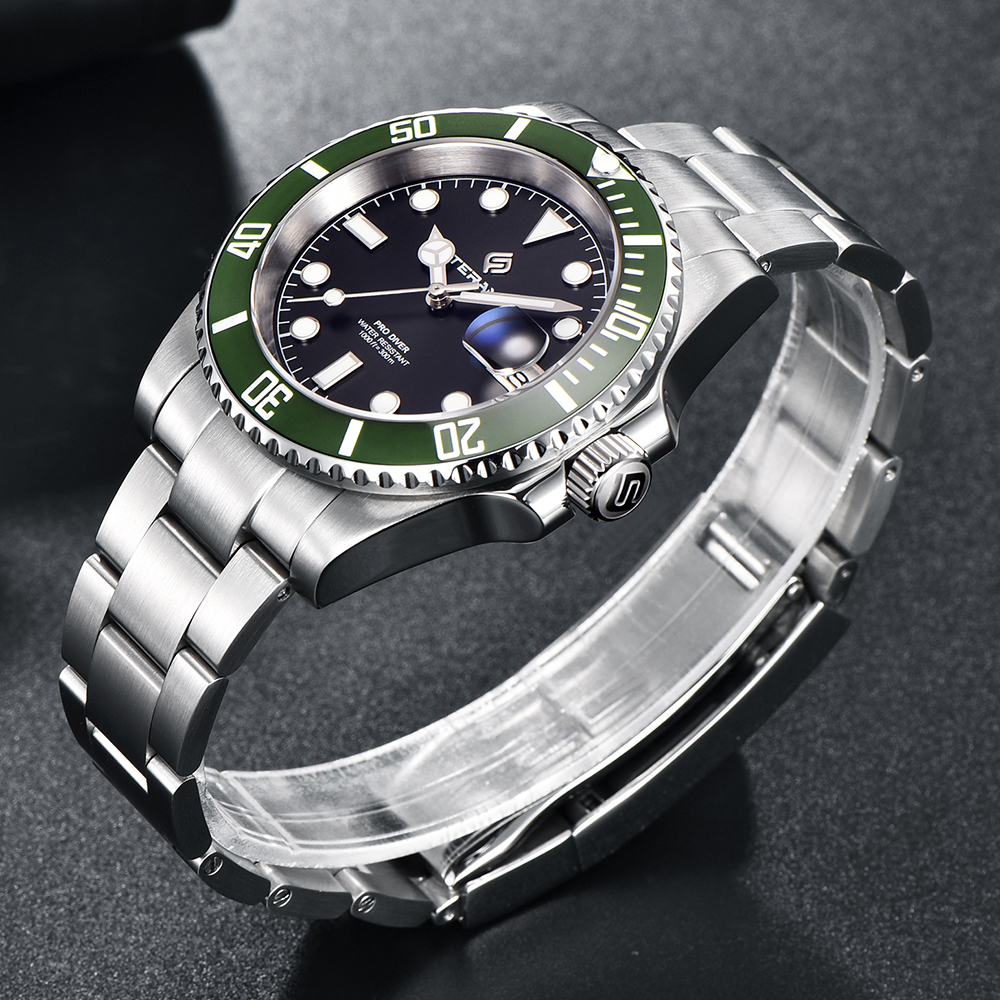 LIGE brand new men's business watch multifunctional waterproof watch, precision steel strip calendar mechanical watch