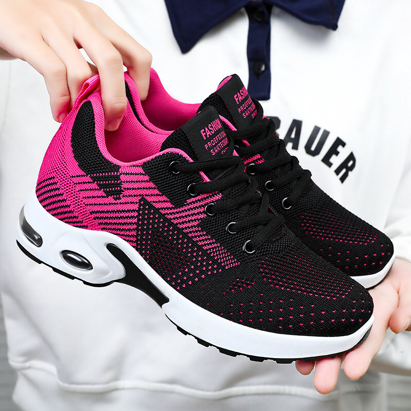 Running women, spring 2025 new item large casual breathable lace up air cushion sports shoes for women #ddmykukumalu