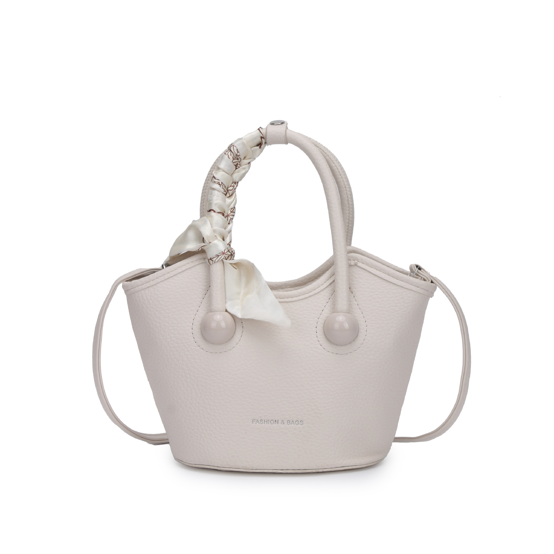 Korean Version Of Niche Fashion Women's Handbag 2025 New Fashion Scarf Bucket Multifunctional Shoulder Crossbody Bag