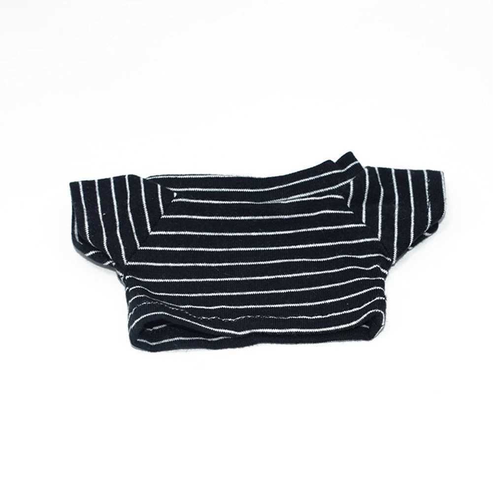 17cm Mini DollS Clothes Outfit Accessories For Labubu V1 V2 Striped overalls hats glasses shoes Cool handsome Clothing GiftT250307