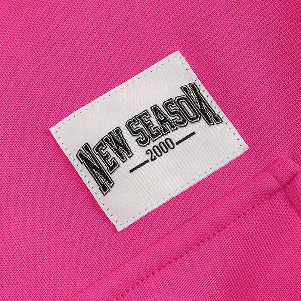 Women's Clothing, American High Street Workwear, Casual Loose Straight Wide Leg Pants, Flip Up Drawstring Pants KLMY