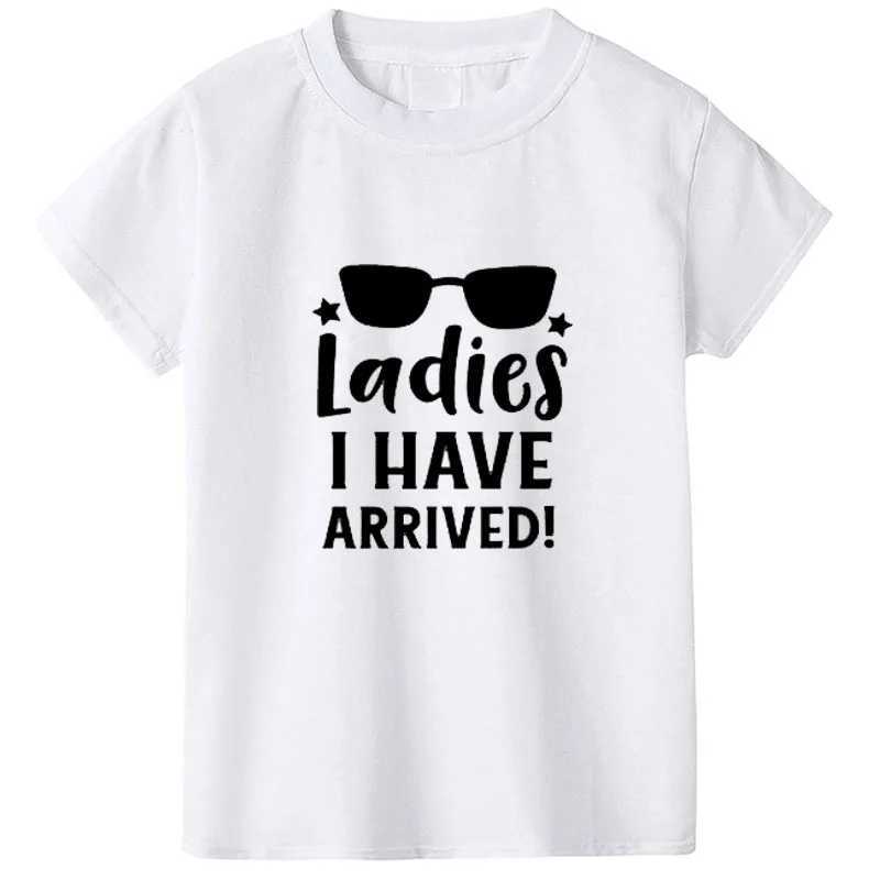 New T-Shirt Boys Clothes Girls Clothes Pure Cotton Fashion Casual Characteristic Printing Black White Gray Three-Color T-ShirtT250306
