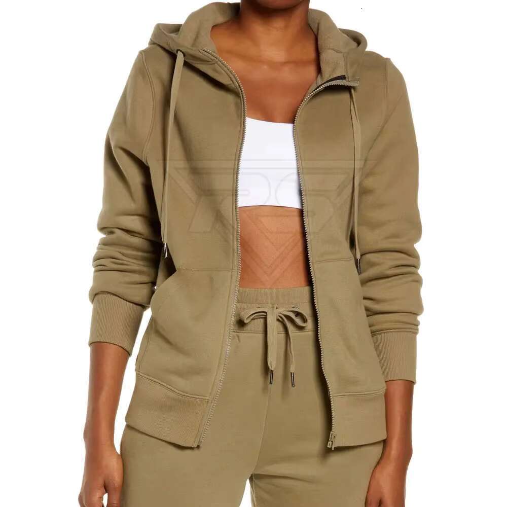 Street Wear Latest Design Solid Color Adult Size Women Hoodies