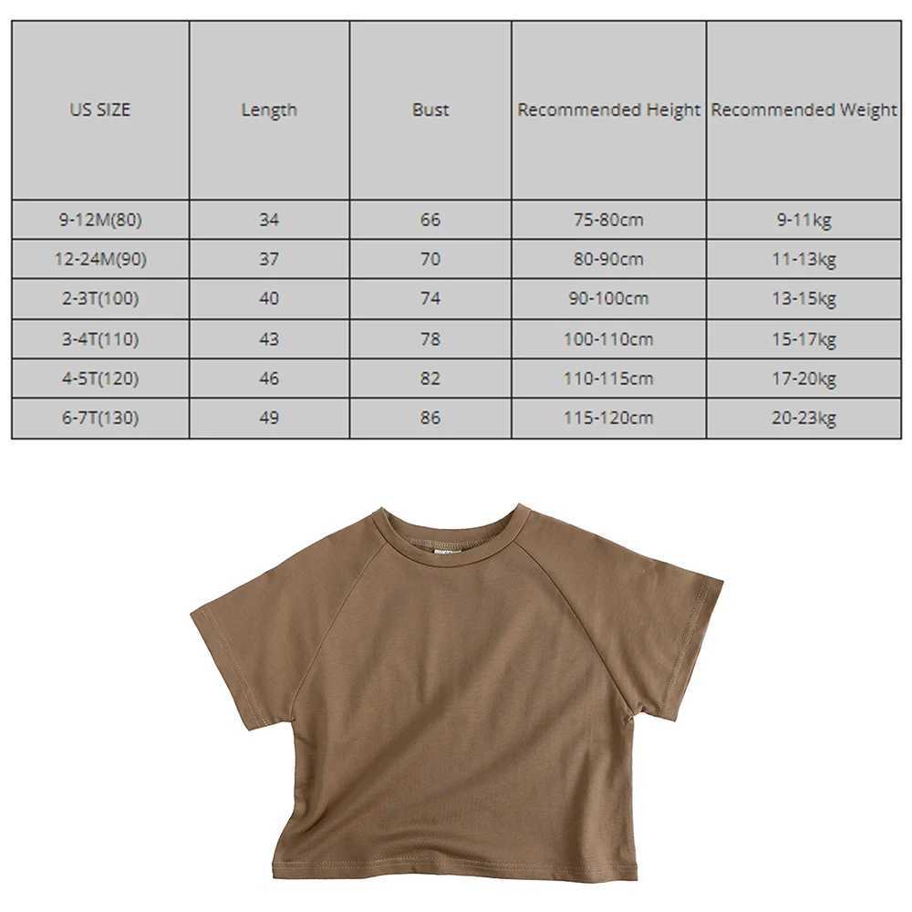 2024 Kids Summer Cotton T-shirt Support Children Custom DIY Clothes Solid Breathable Toddler Casual Outfit Korean Boy Girl Top T250603