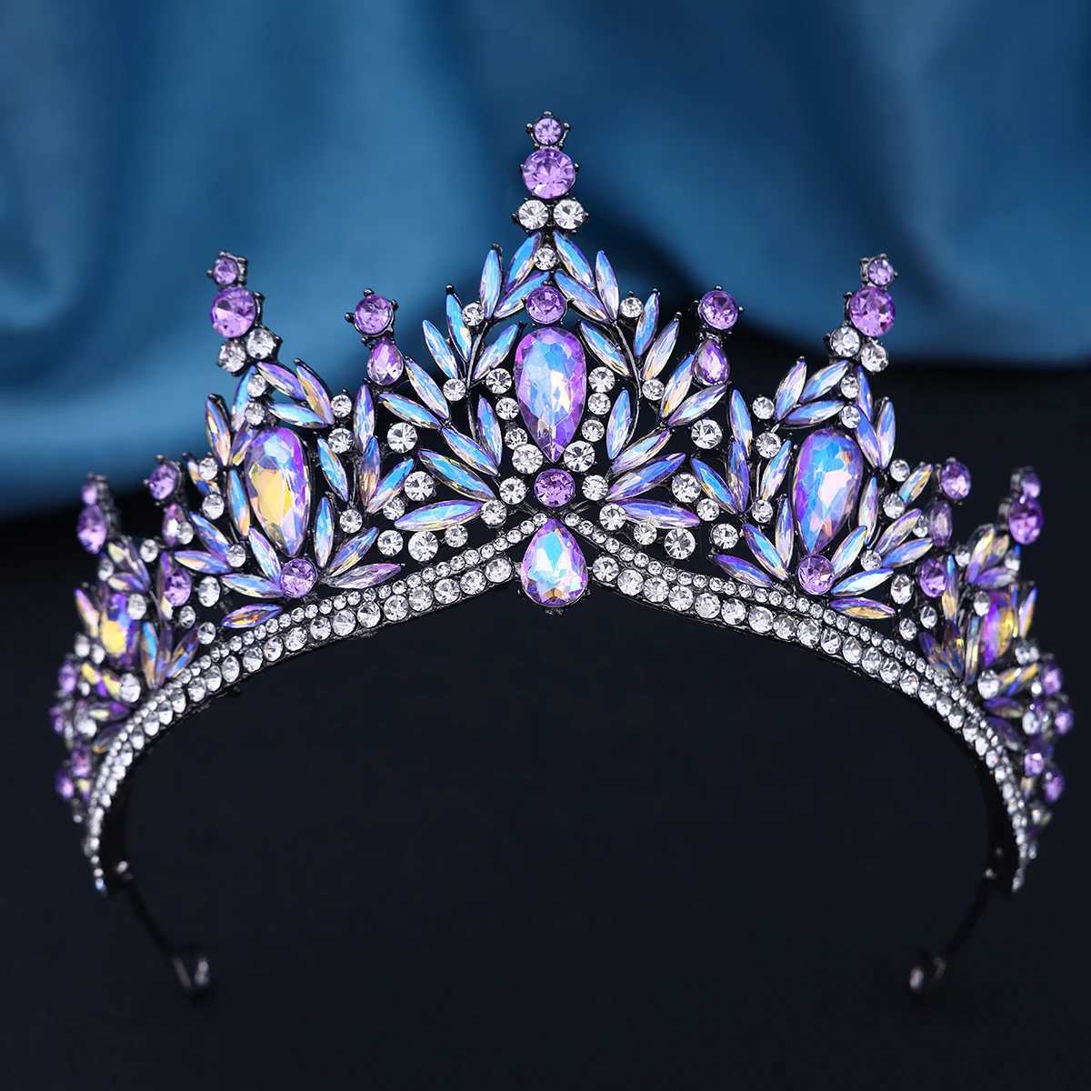 13 Baroque Luxury Crystal Princess Tiara For Wen Wedding Girls Birthday Party Elegant Crown Hair Jewelry Accessories X250306