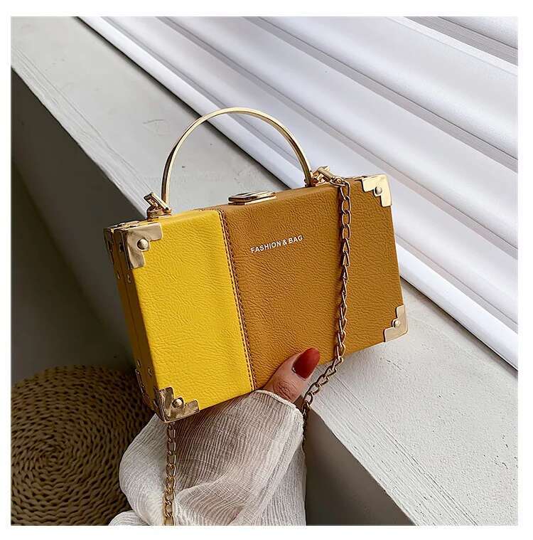 Summer Tote Handbag Small Crossbody 2021 New Messenger Women Hit Color Chain All-Match Shoulder Bag