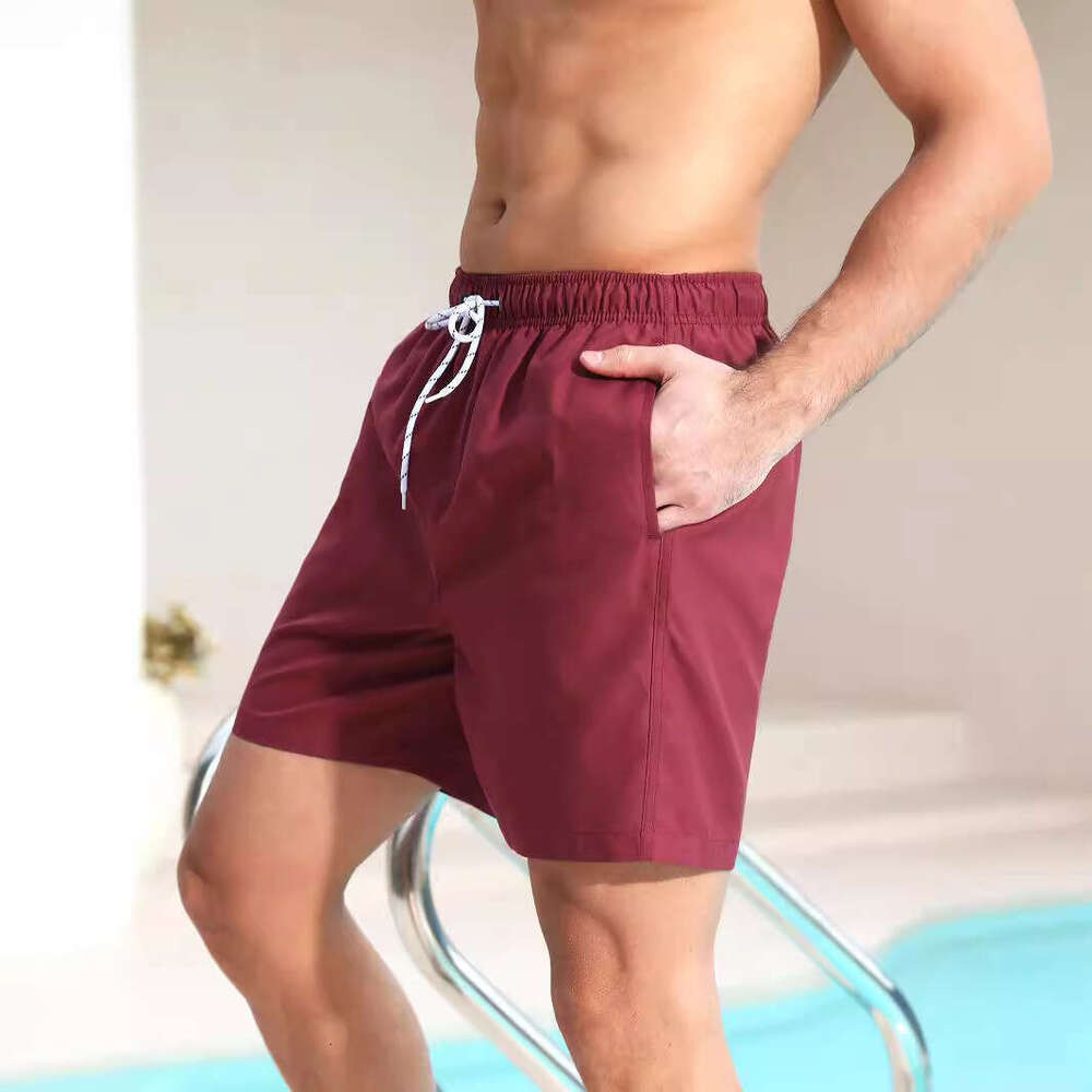 Five point swimming Hawaiian quick drying surfing men's beach pants, manufacturer wholesale, 2025 new style, chic and elegant clothing