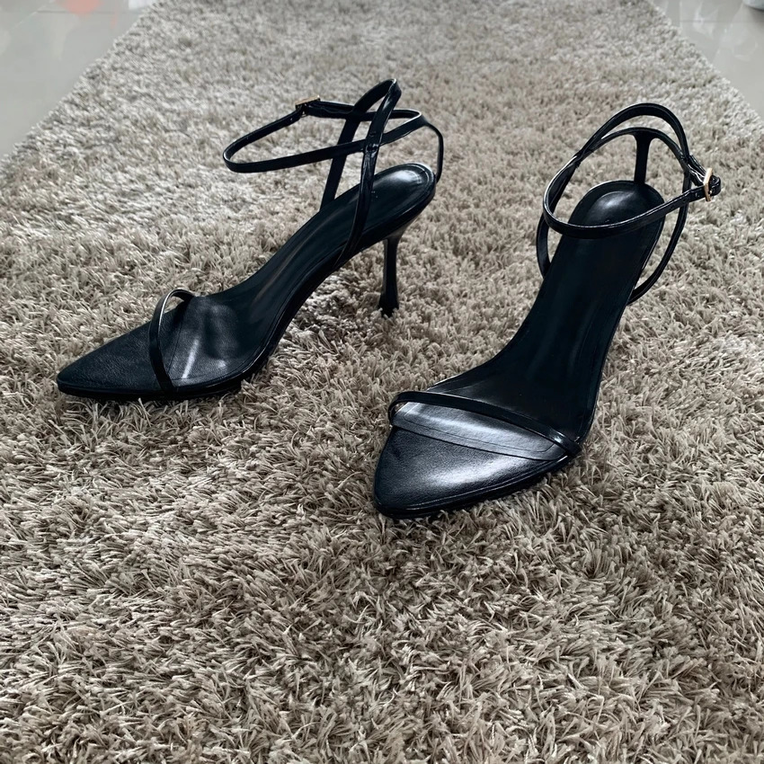 Ankle Strap Shoe Women Sandals Summer Fashion Sexy Thin High Heels Gladiator Sandal Shoes Narrow Band Party Dress Pump Shoes 250306