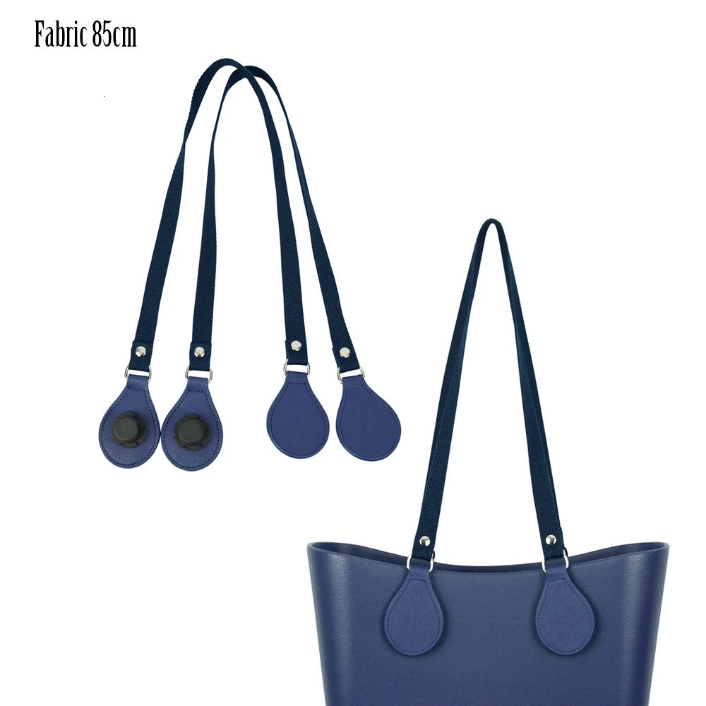Arrival Long Thicken Polyester Cotton Flat Handles With Faux Leather PU Drop End with Silver Rivet for OBag for EVA O Bag 250228