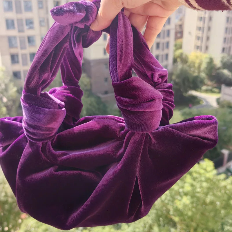 Colorful Silk Satin Velvet Fashion Lady Handbag Tote Shoulder Bags Crossbody Bag Phone Lipstick Coin Purse 250306