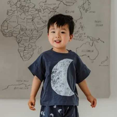 Pure Cotton Short Sleeve T Shirts Summer Thin Loose Cartoon Little Bear Simple Cute Soft Baby Girls Tees O-neck Pullover TeesT250306