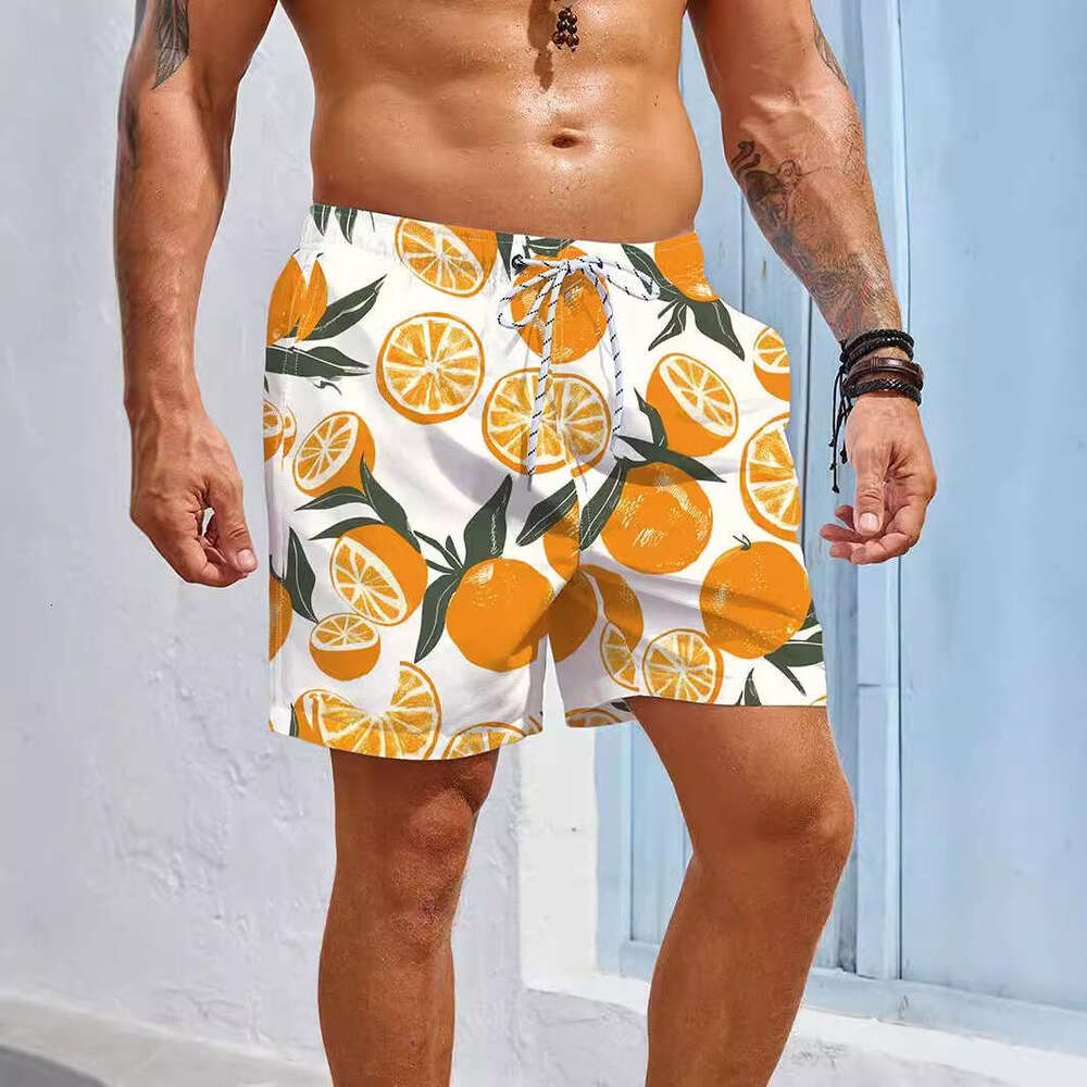 Men's Coconut Tree Hip Hop Style Pants Quick Drying Water Dripping Hawaii Beach 2025 New Casual Versatile Fashion Clothing
