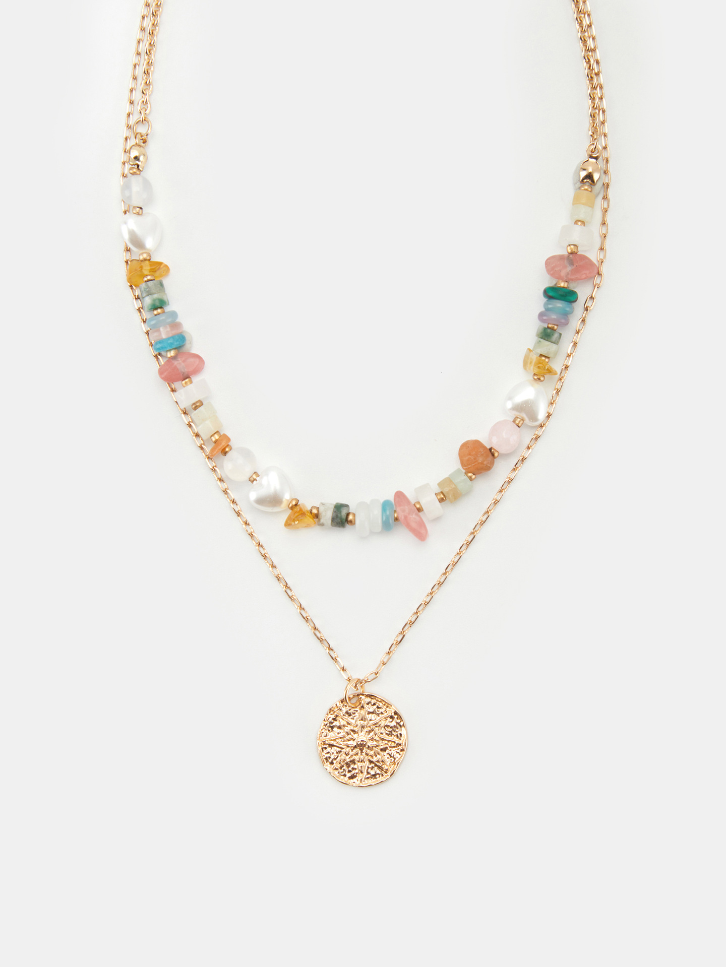 Fashion Personality Simple Beaded Double-layer Chain Necklace With High Touch Collarbone Chain Women Designer Jewelry