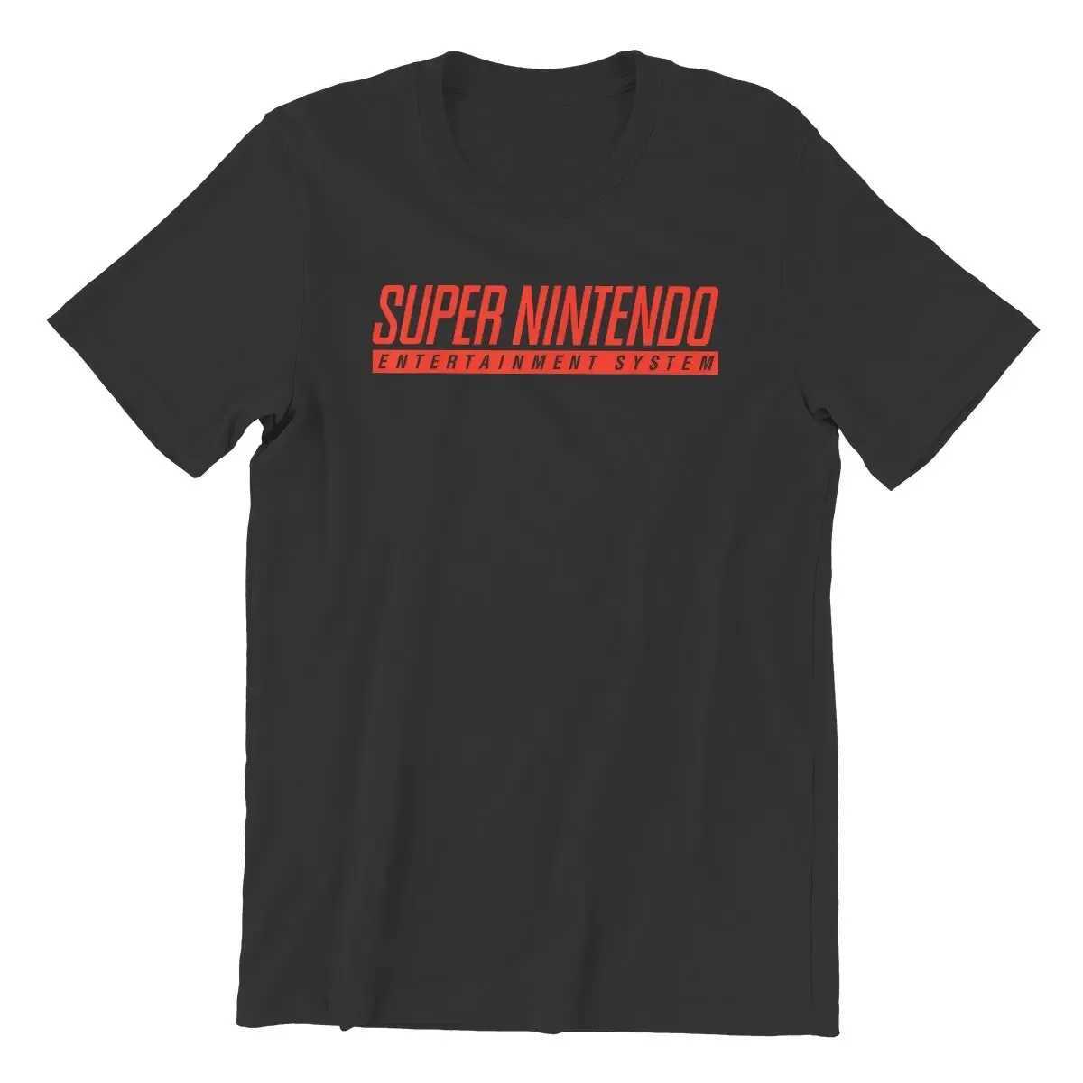 2024 Super Nintendo Entertainment System Classic T-Shirts Mens Leisure Cotton Tee Shirt Round Neck Short Sleeve T Shirt Gift X250306