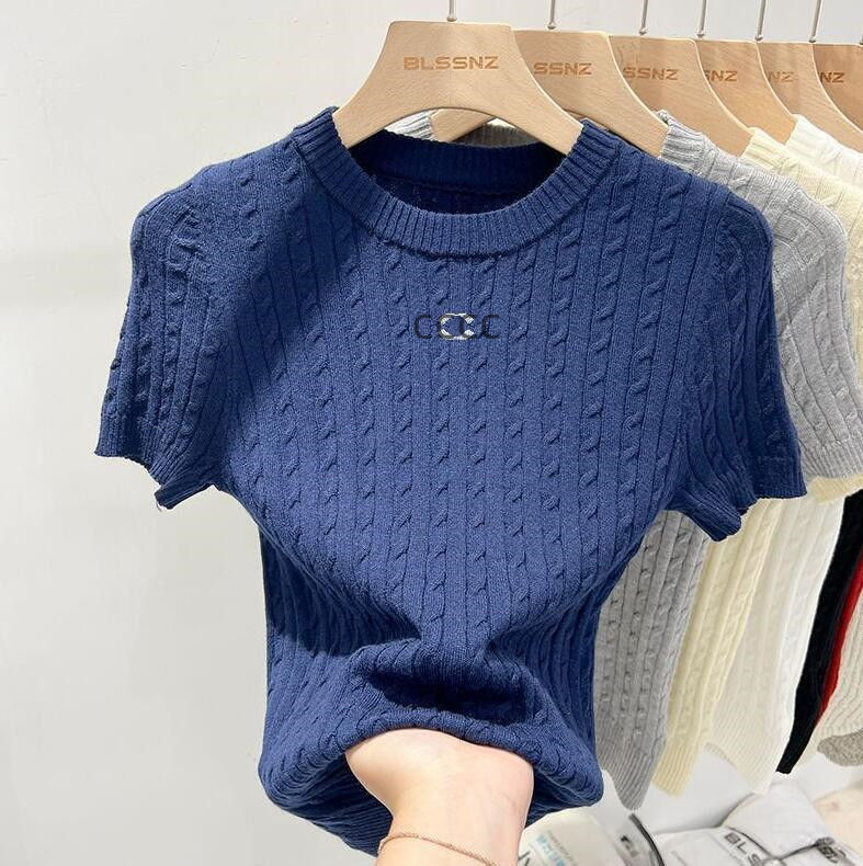 Summers New Women's Knits T-shirts Tees Sweaters Luxury brands Women designer T-shirts Polos fit 85-130 lb