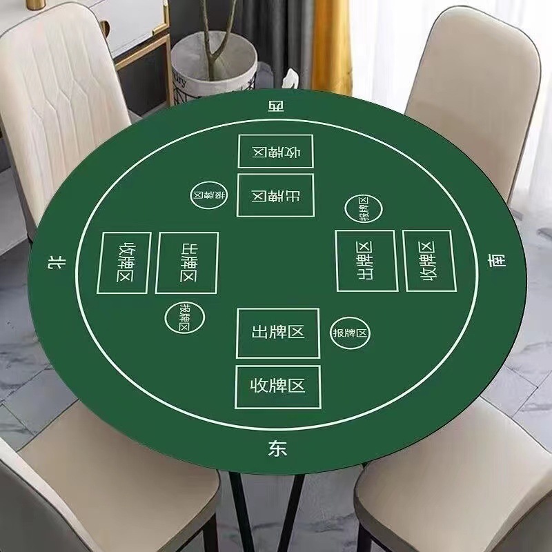 Round diatom mud table mat special thickened tablecloth blue-green solid color NRPX01