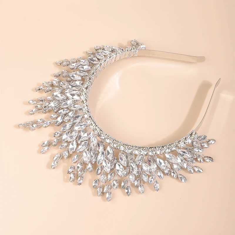 Luxury Rhonestone Bridal Crown for Wen piece Handmade Wedding Hair Jewelry Accessories Fashion Party Pr Tiaras Ornaments X250306