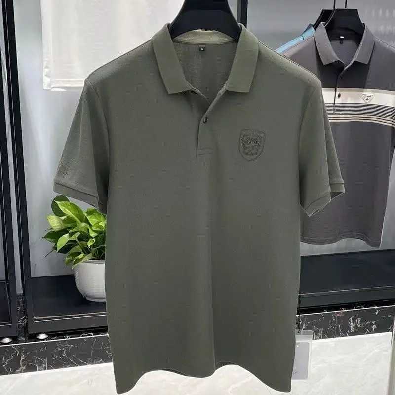 Embroidered Mens Pure Cotton Popsicle Cotton Hot Selling Polo Shirt Summer New Business Casual Breathable Polo Shirt For Men X250306