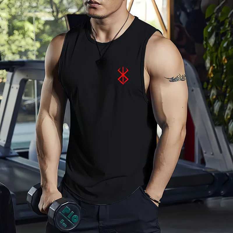 Simple Solid Color Style Tank Tops For Men Fashion Breathable Quick Dry Sleeveless Shirt Gym T-shirt Man Summer Run Fitness VestT250318