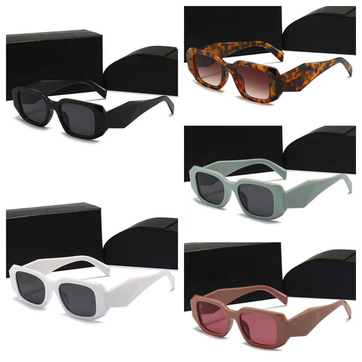 Mens Designer Sunglasses designer glasses women fashion triangle Full Frame Sunshade mirror polarized UV400 protection Glasses sunglasses for women With Box