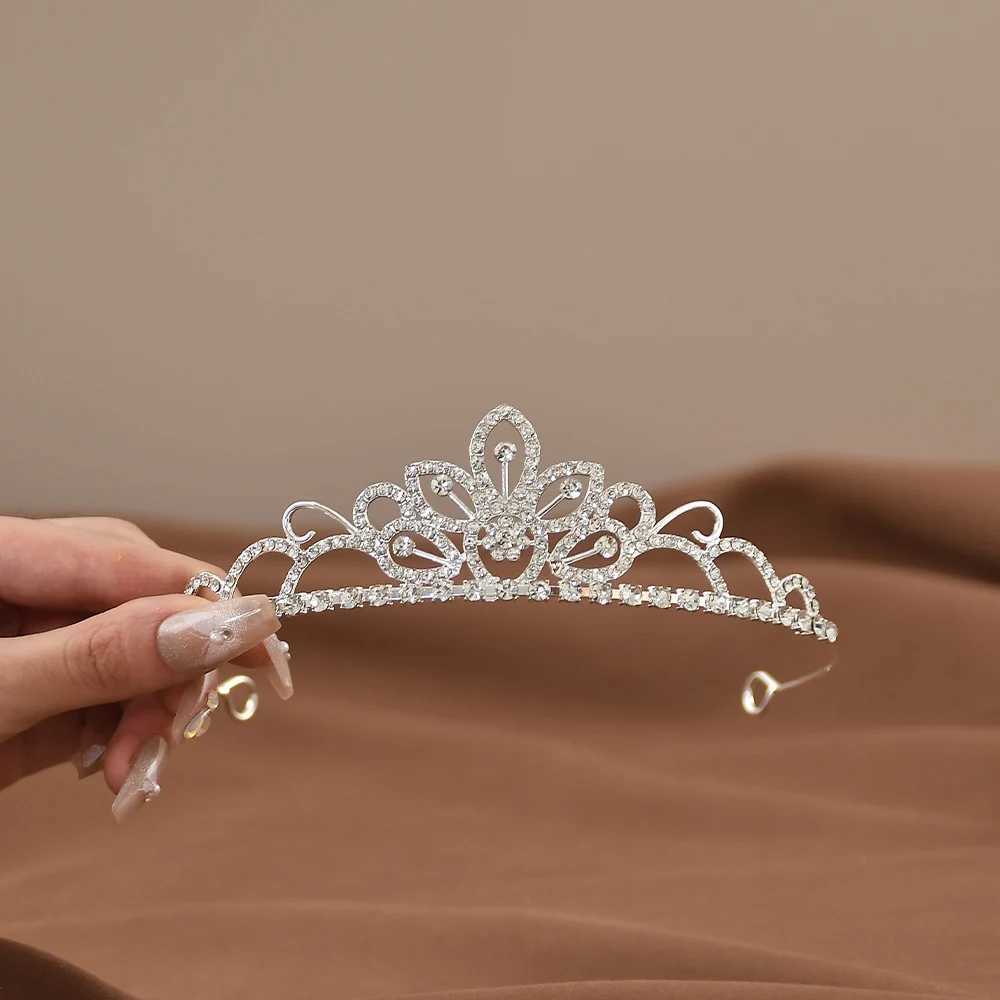 Mini Crowns Hair Cb Crystal Bridal Tiaras For Girls Rhinestone Pearl Wedding Birthday Party Childrens Hair Accessories X250306