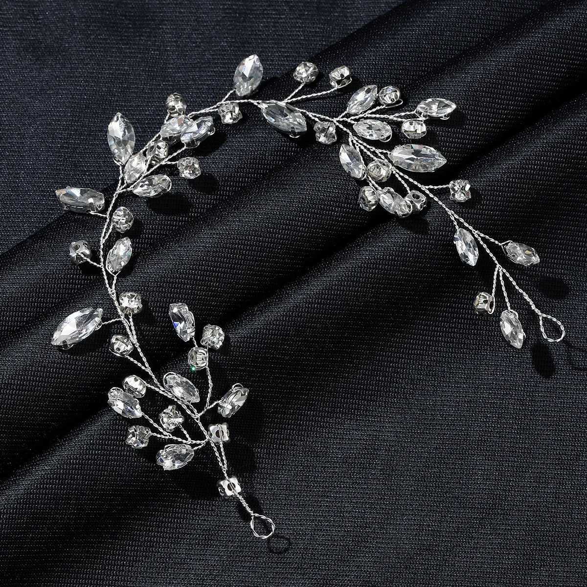 Handmade alloy rhinestone hair accessories bridal wedding hair accessories crystal hair accessories X250306