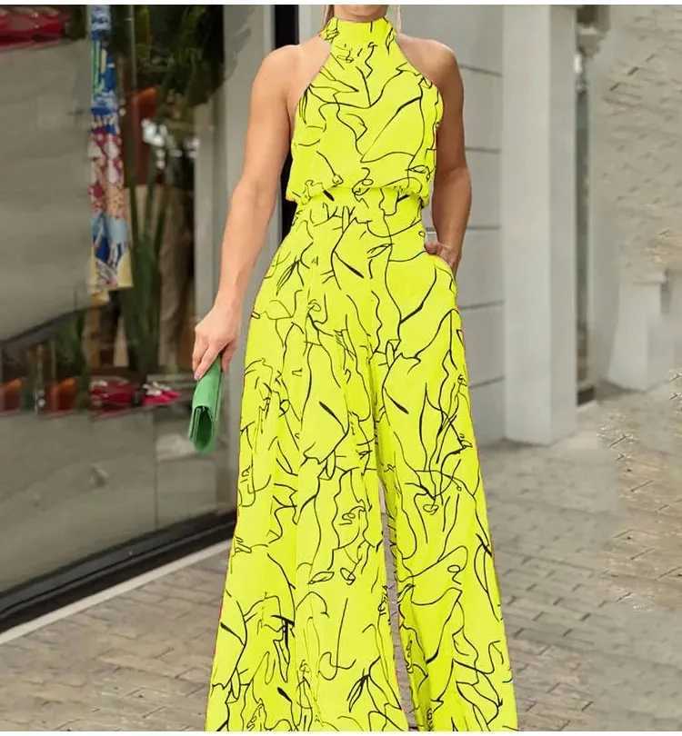 Womensveless Informal Jumpsuit Plain Suit Loose Pants 2024 Enterizos Para jeres Tr Official Store One Jumpsuit Women W250306