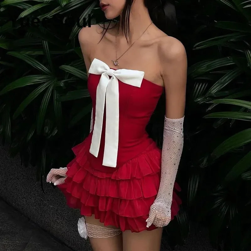 Sets for Women 2 Pieces Crop Tops Mini Skirts Y2K Outfit 2025 Sweet Cute High Street Sexy Party Beach Womens Two Pieces Set 250306