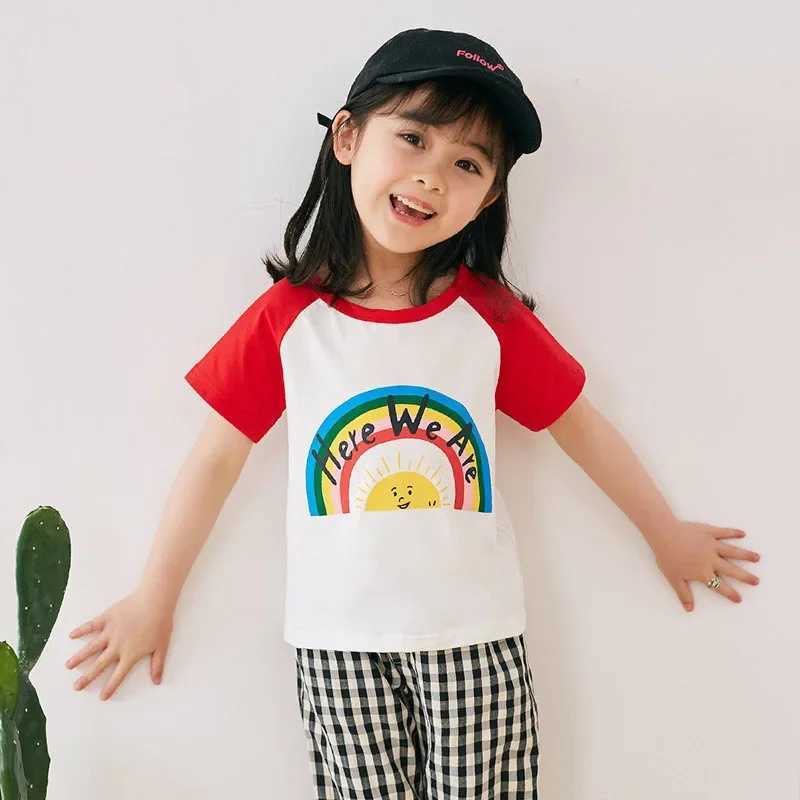 Childrens Clothing T-Shirt Kids Clothes Boys Girls Summer Cartoon Tops Short Sleeve Clothes 100% Cotton Baby ClothingT250306