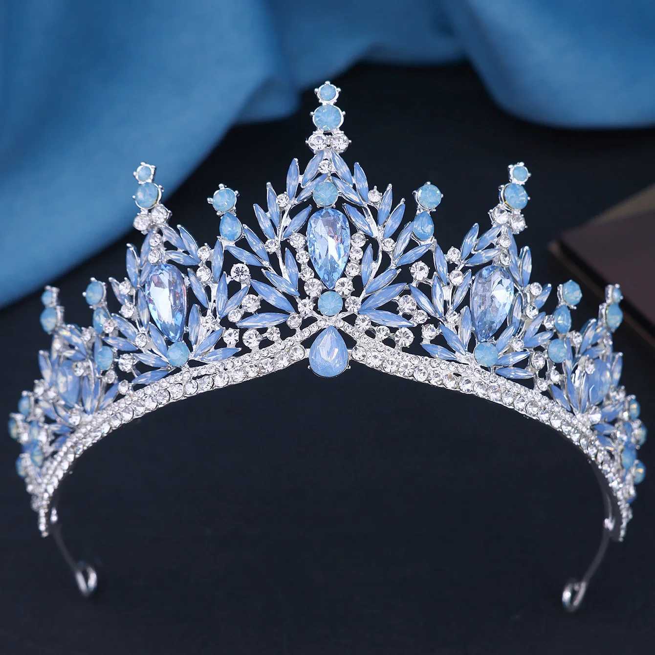 13 Baroque Luxury Crystal Princess Tiara For Wen Wedding Girls Birthday Party Elegant Crown Hair Jewelry Accessories X250306