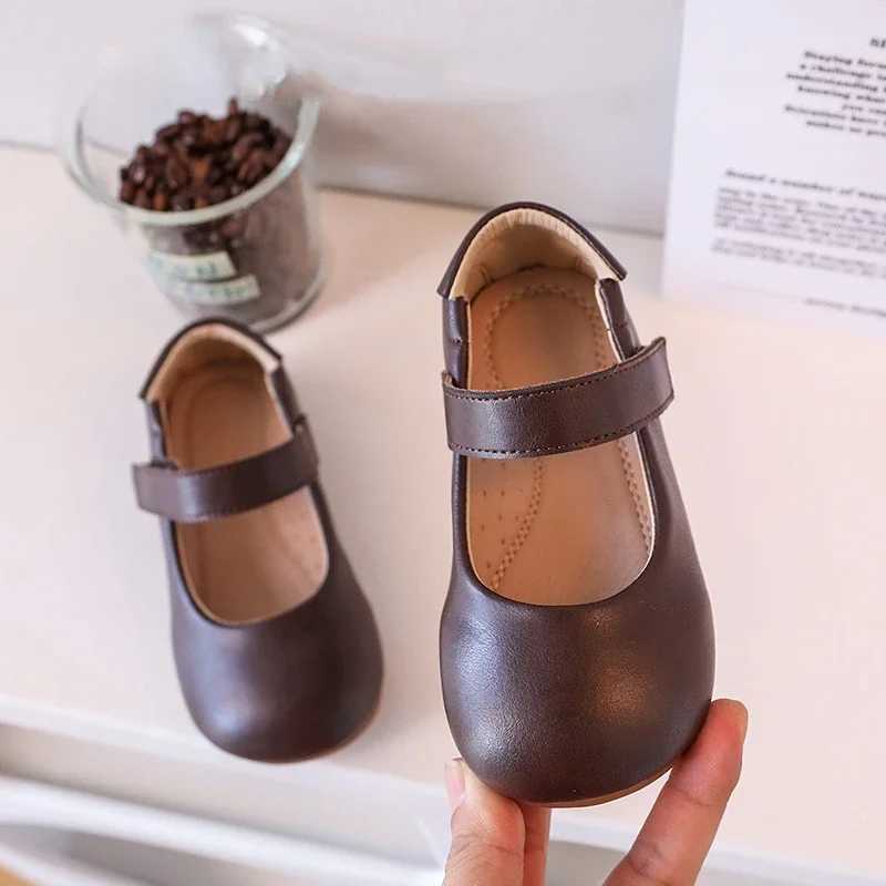 Autumn Childrens Shoes Mary Jane Soft Microfiber Kids Flats Dance Shoes Spring Non-slip Baby Girls Student-shoesT250306