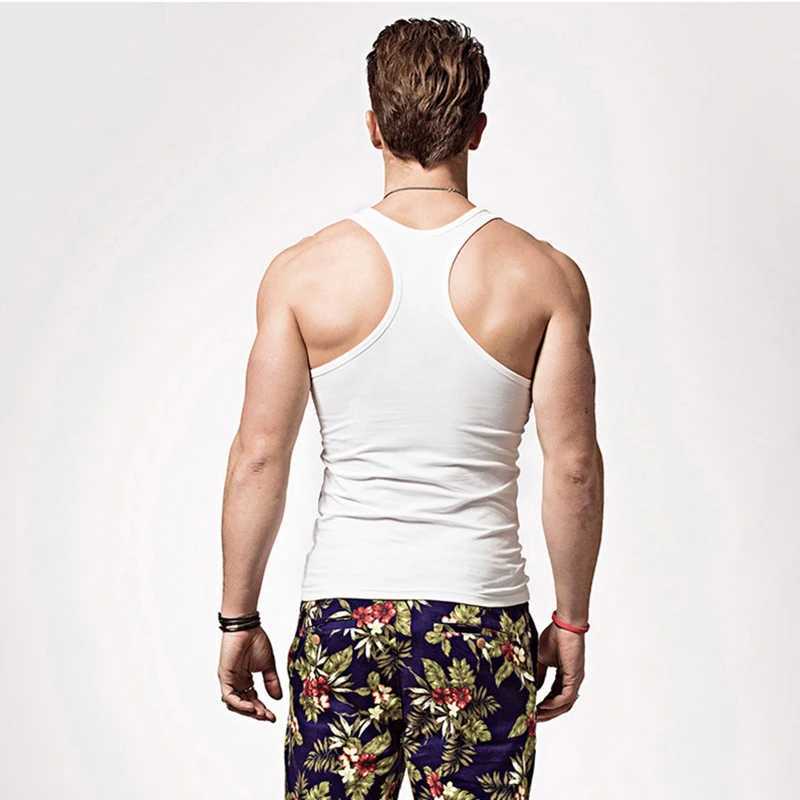 2025 Brand Clothing 95% Cotton Men Tank Tops Casual Gilet For Male Sleeveless Man Vest Gymclothing fitness Men Vests Top NewT250318