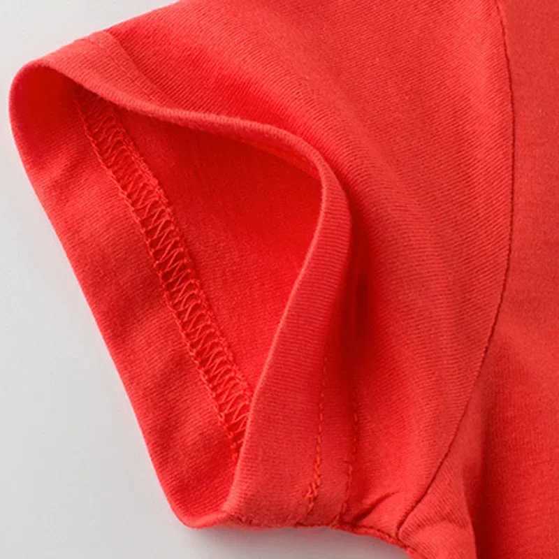 2025 Unisex Summer T Shirt Boys Girls Solid Color Top Tee Short Sleeve Sport Cotton T-shirt for Boy Kids Clothes 2 To 10 YearsT250306
