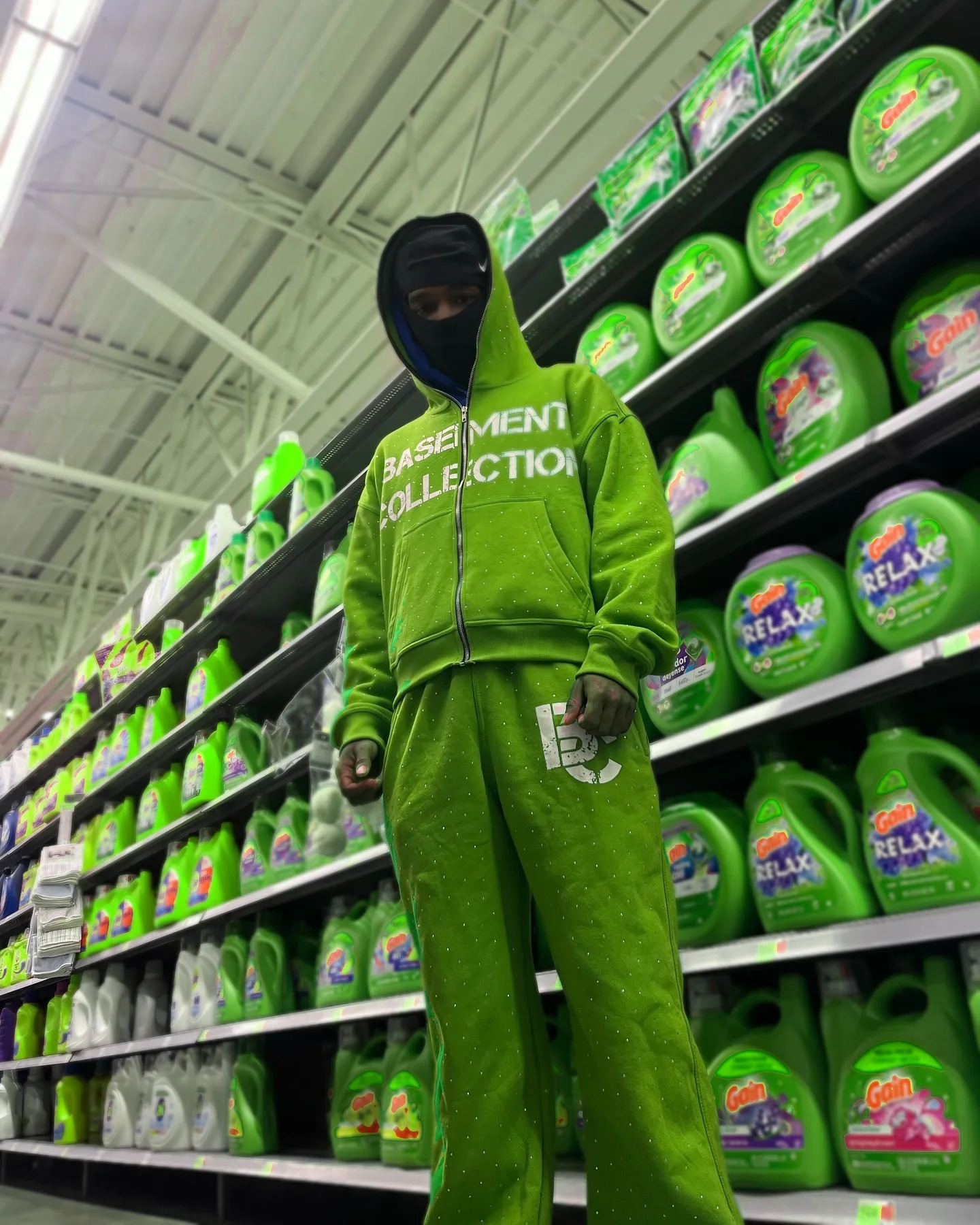 Street Hip Hop Costume Set Gothpunk Fashion Super Dalian Hoodie Retro Harajuku Zipper Sweatshirt Mens High Waist Wide Pants 250306