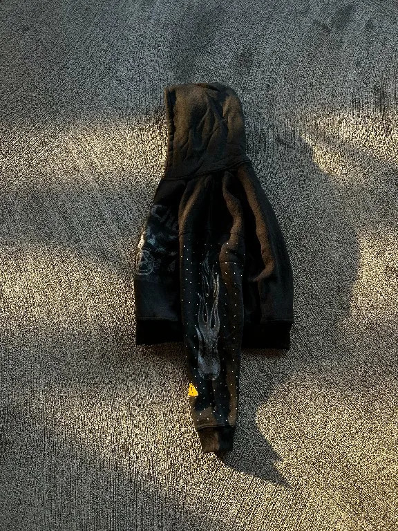 American Zipper Hoodies Y2K Clothes Mens Gothic Hip Hop Letters Graphics Rhinestones Vintage Hoodies Sweatshirts Zipper Jackets 250305