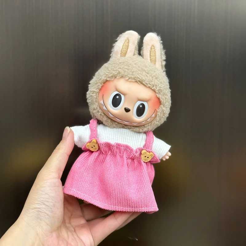 Mini DollS Clothes Outfit Accessories For Korea Kpop Exo 15-17cm Labubu Idol V1 V2 Overalls set Clothing GiftT250306
