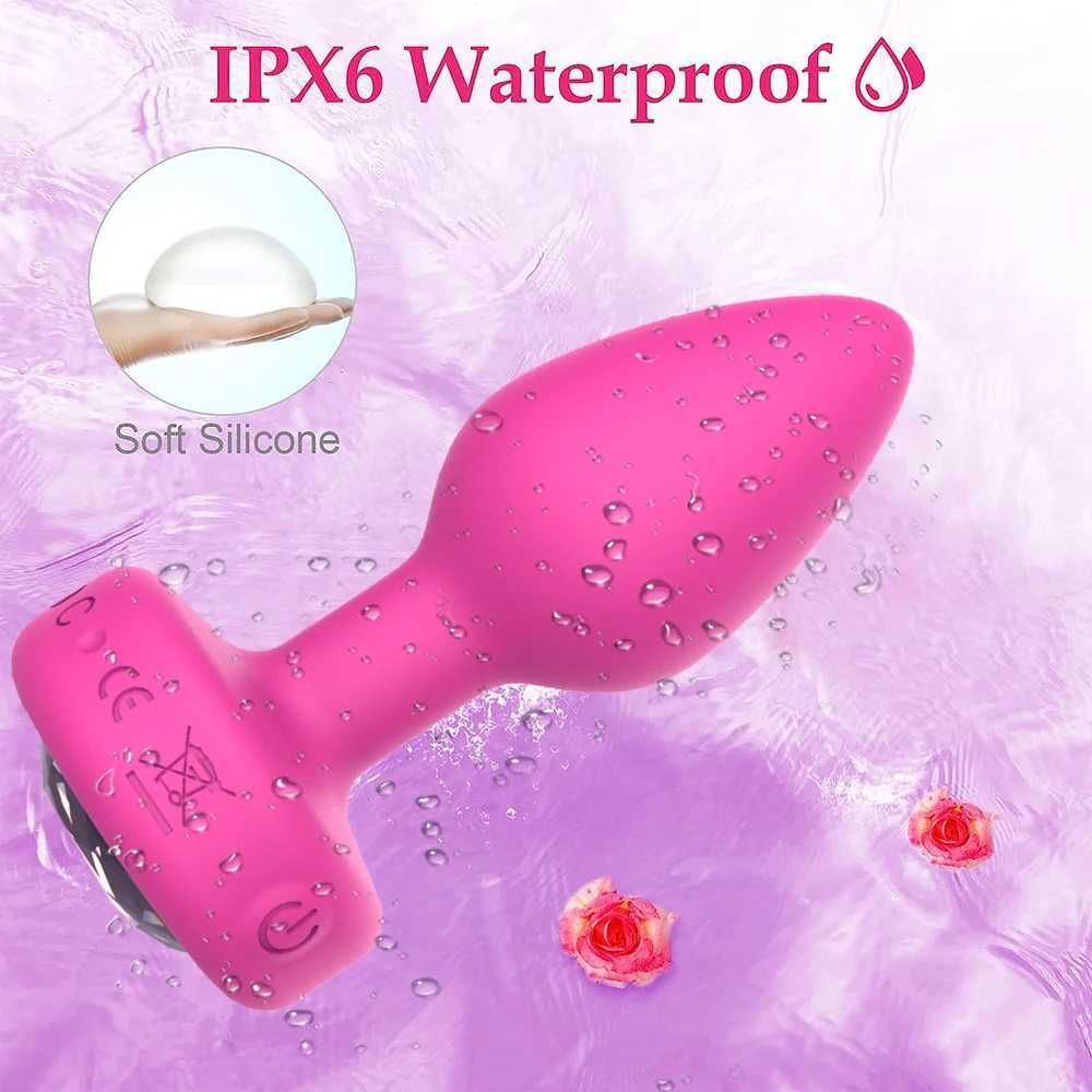 Anal Plug Vibrator for Men Butt Plug Portable Massager Wireless Remote Control Dildo Vibration Sex Toys for Male Adult ToysXJ250306