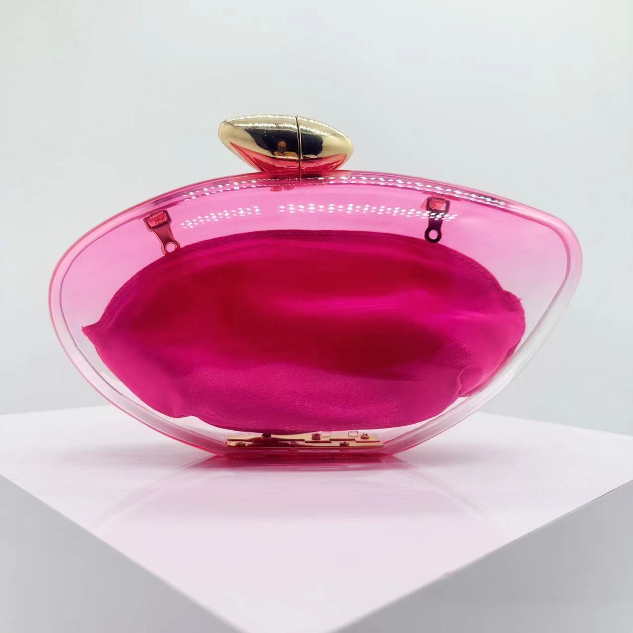 New Transparent Women, Trendy Simple Bag, Handheld Bag For Women Vintage lucite evening bag